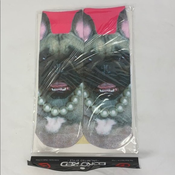 Ecko Red Pug Dog Pet Parl Animal Novelty Socks - Picture 1 of 2